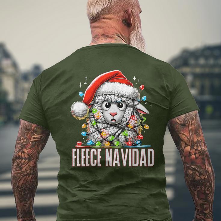 Fleece Navidad Feliz Navidad Sheep Christmas T-Shirt mit Rückendruck Geschenke für alte Männer