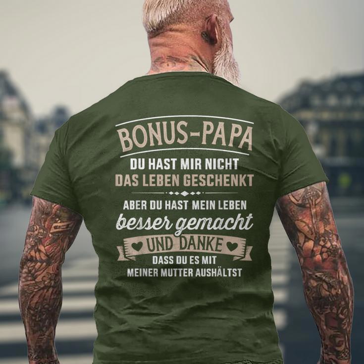 Bonus Dad Stepfather Saying Father's Day Christmas T-Shirt mit Rückendruck Geschenke für alte Männer