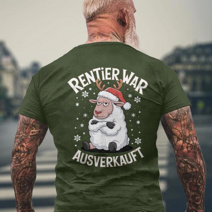 Christmas Sheep Reindeer Was Out Sold Out T-Shirt mit Rückendruck Geschenke für alte Männer