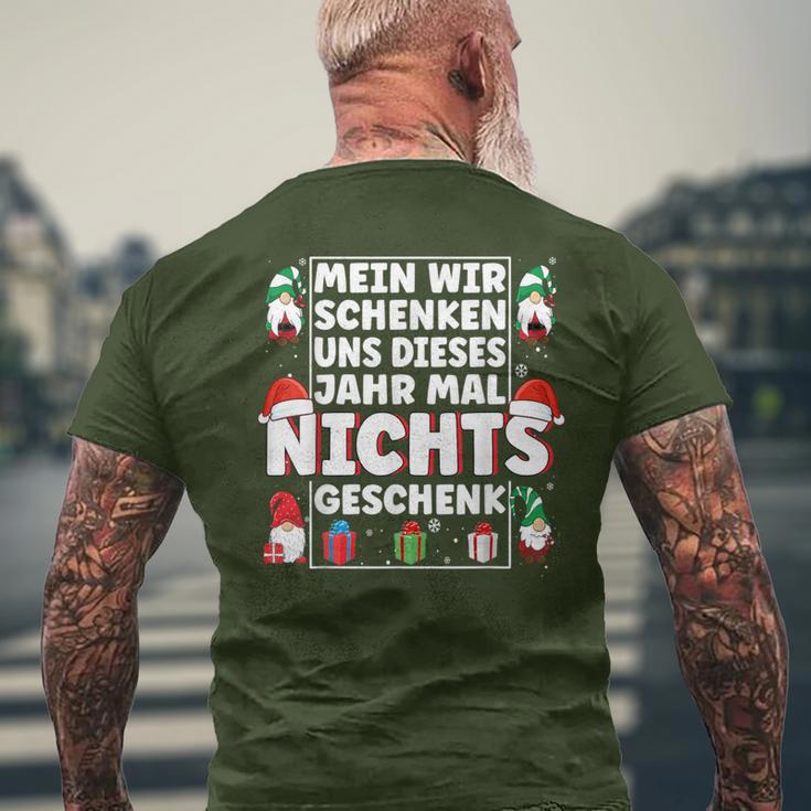 We Give Us Nothing Xmas Christmas S T-Shirt mit Rückendruck Geschenke für alte Männer