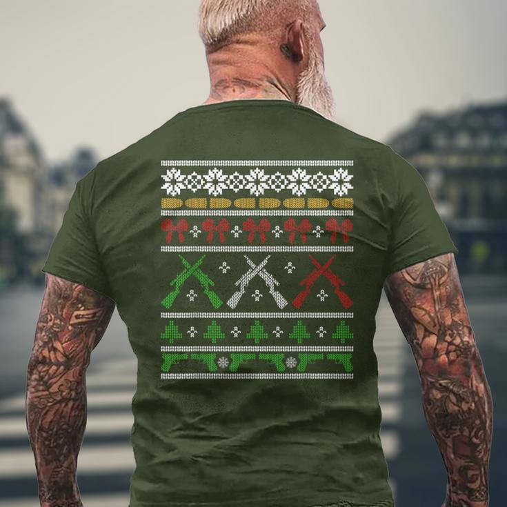 Guns For Christmas Ugly Sweater Gun Right Hunting Military T-Shirt mit Rückendruck Geschenke für alte Männer