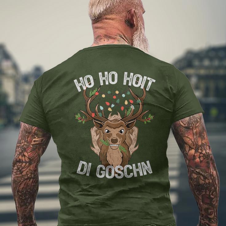 Ho Ho Hoit Di Goschn Weihnachten Ugly Christmas T-Shirt mit Rückendruck Geschenke für alte Männer