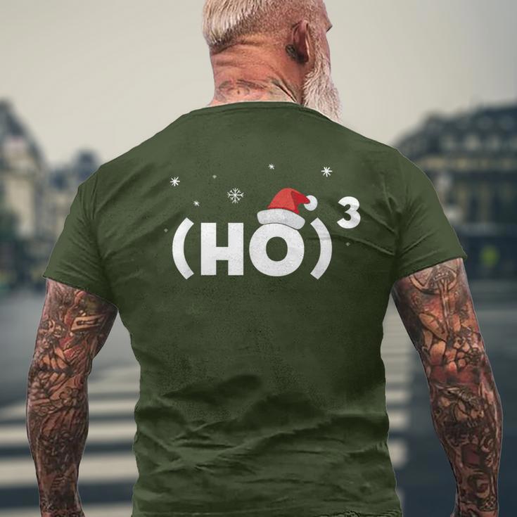 Ho Ho Ho Maths Formula Santa Christmas T-Shirt mit Rückendruck Geschenke für alte Männer