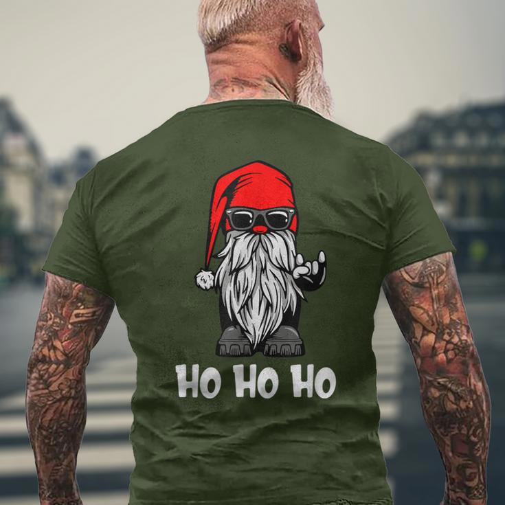 Ho Ho Ho Xmas Christmas Cool Santa Costume T-Shirt mit Rückendruck Geschenke für alte Männer