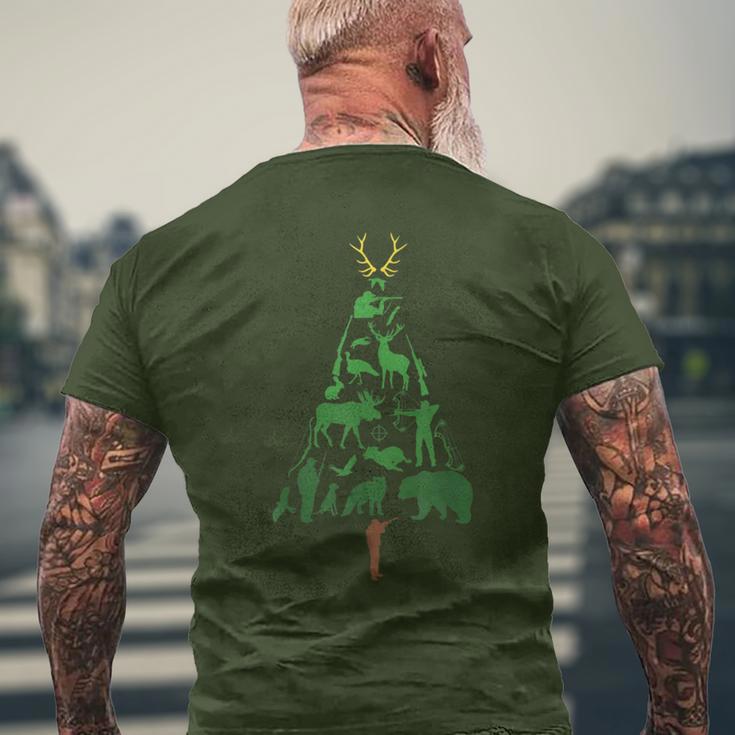 Hunter Hunting Christmas Tree Christmas Outfit Christmas T-Shirt mit Rückendruck Geschenke für alte Männer