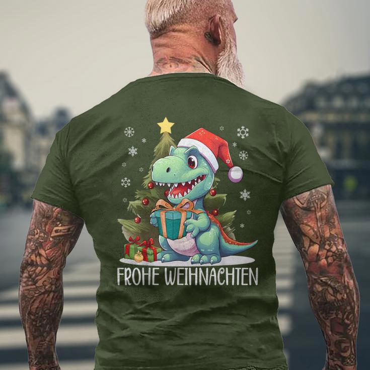 Merry Christmas Family Children's DinosaurRex Christmas T-Shirt mit Rückendruck Geschenke für alte Männer