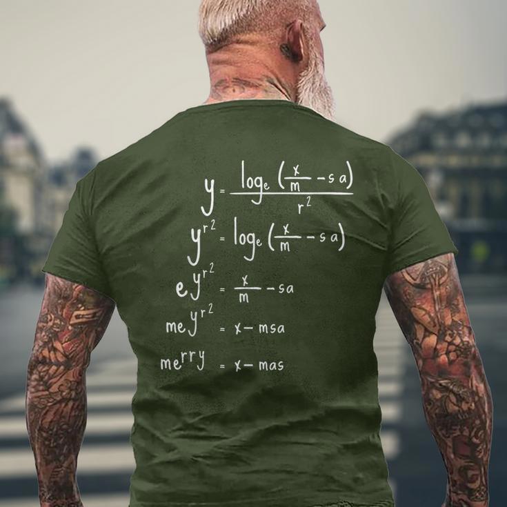 Merry Christmas Maths Christmas T-Shirt mit Rückendruck Geschenke für alte Männer