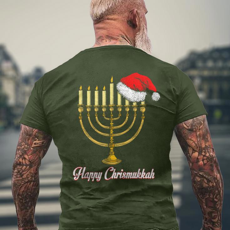 Merry Christmas Jewish Christmas Hanukkah Holiday T-Shirt mit Rückendruck Geschenke für alte Männer