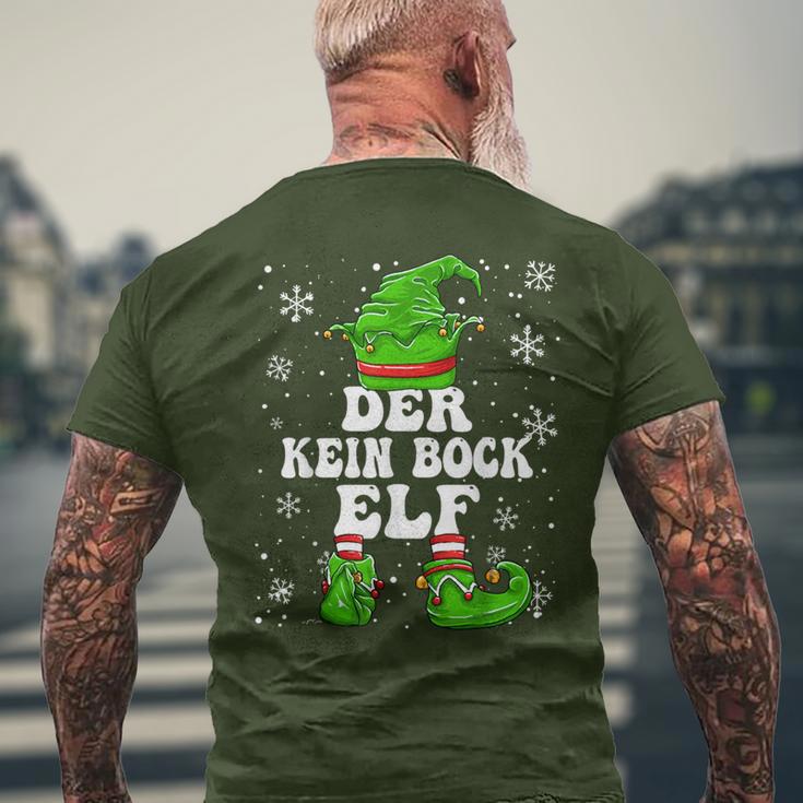 No Bock Elf Christmas Elf Kein Bock T-Shirt mit Rückendruck Geschenke für alte Männer