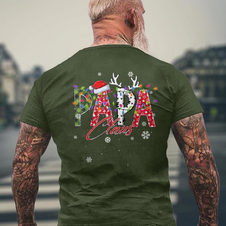 Papa Claus Family Matching Group Ugly Christmas Jumper T-Shirt mit Rückendruck Geschenke für alte Männer