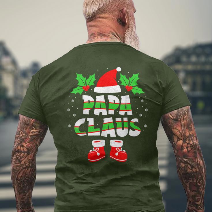 Papa Claus Outfit Christmas Family Christmas T-Shirt mit Rückendruck Geschenke für alte Männer