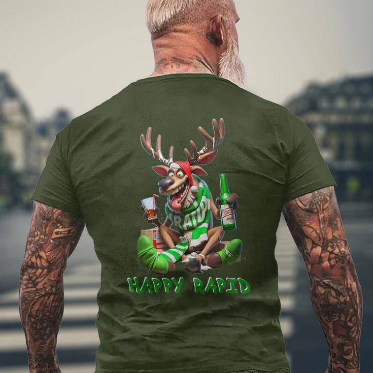 Reindeer Happy Rapid I Christmas T-Shirt mit Rückendruck Geschenke für alte Männer