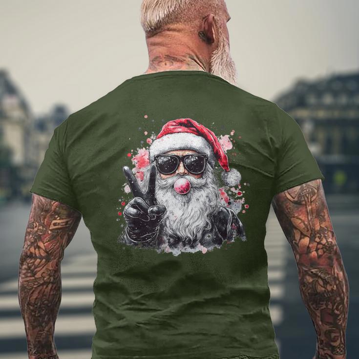 Santa Claus Christmas Fun Christmas T-Shirt mit Rückendruck Geschenke für alte Männer