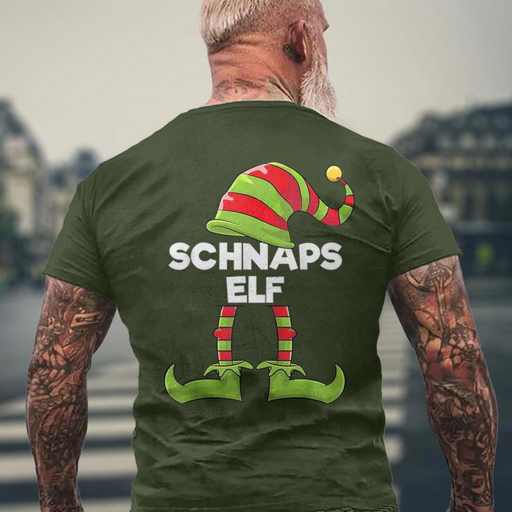 Schnapps Elf Outfit Christmas Family Elf Christmas T-Shirt mit Rückendruck Geschenke für alte Männer