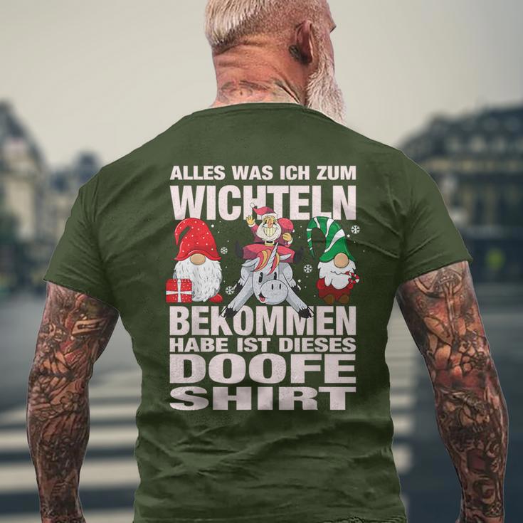 Secret Christmas Gnome Xmas Doofe Gnome T-Shirt mit Rückendruck Geschenke für alte Männer