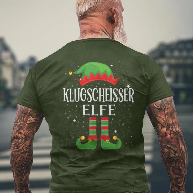 Smart Elf Outfit Christmas Family Elf Christmas T-Shirt mit Rückendruck Geschenke für alte Männer