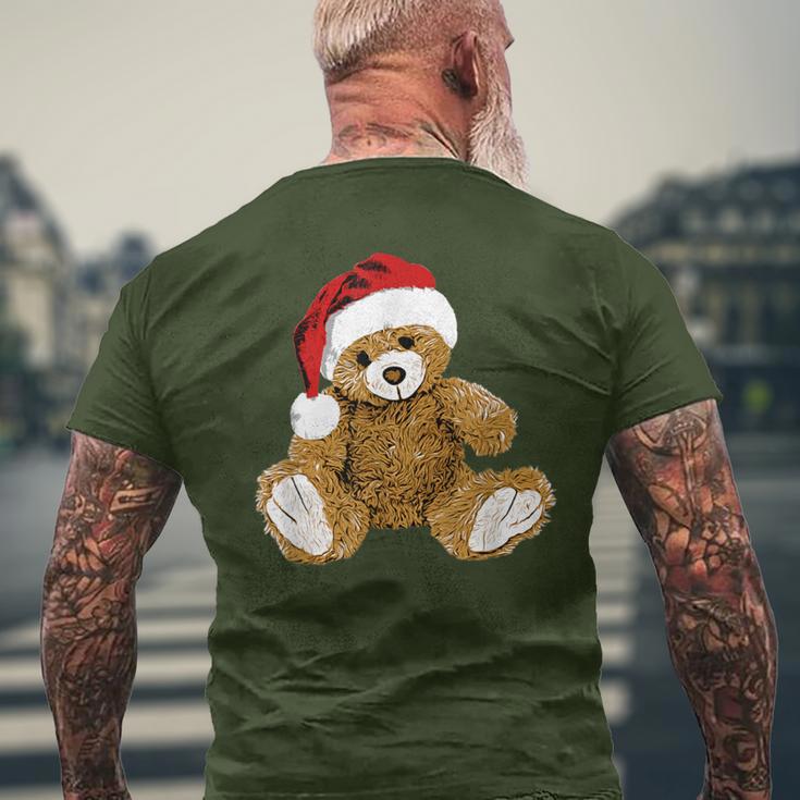 With Teddy Bear And Santa Hat Teddy Bear Christmas T-Shirt mit Rückendruck Geschenke für alte Männer