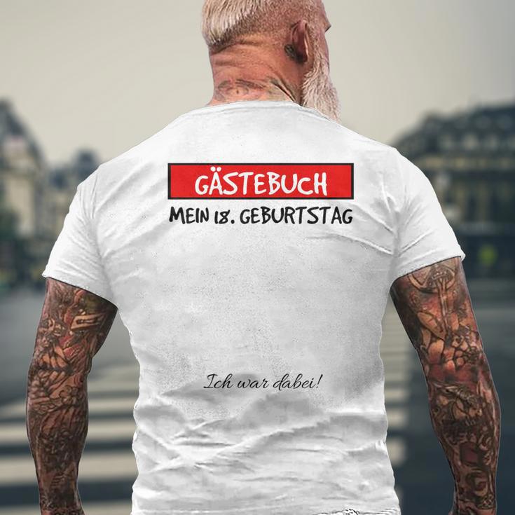 18Th Birthday Party Guest Book Idea 18 Years T-Shirt mit Rückendruck Geschenke für alte Männer