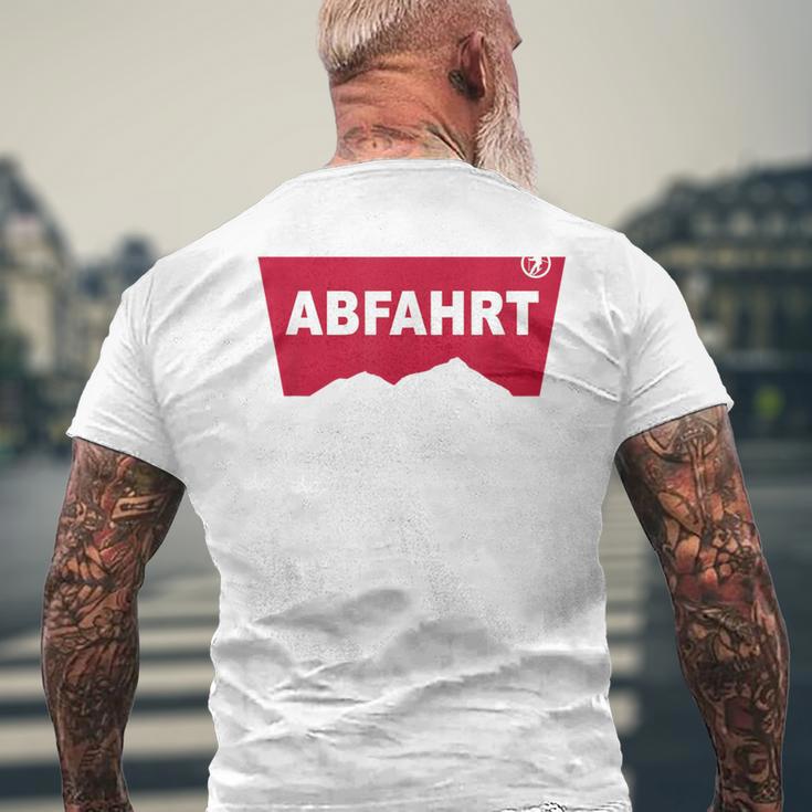 Abfahrt Lustiges Party Und Après-Ski T-Shirt mit Rückendruck Geschenke für alte Männer