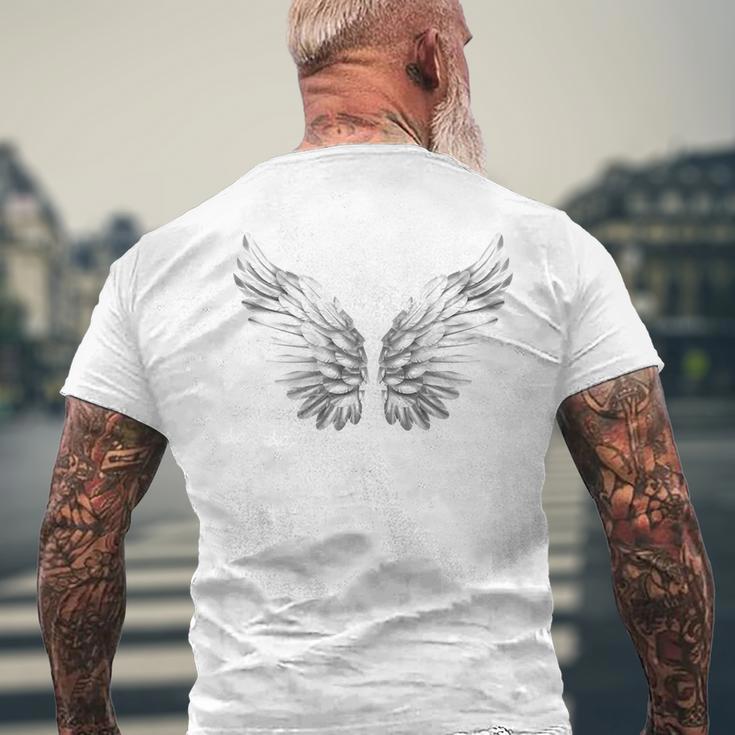 Angel Wings Angel Wings Angel Wings Angelwings Angel T-Shirt mit Rückendruck Geschenke für alte Männer