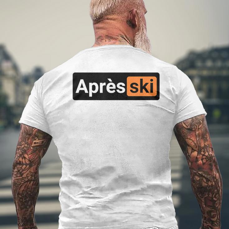 Après Ski Apres Ski-Haserl Ski Holiday Skiing Mountain Outfit T-Shirt mit Rückendruck Geschenke für alte Männer