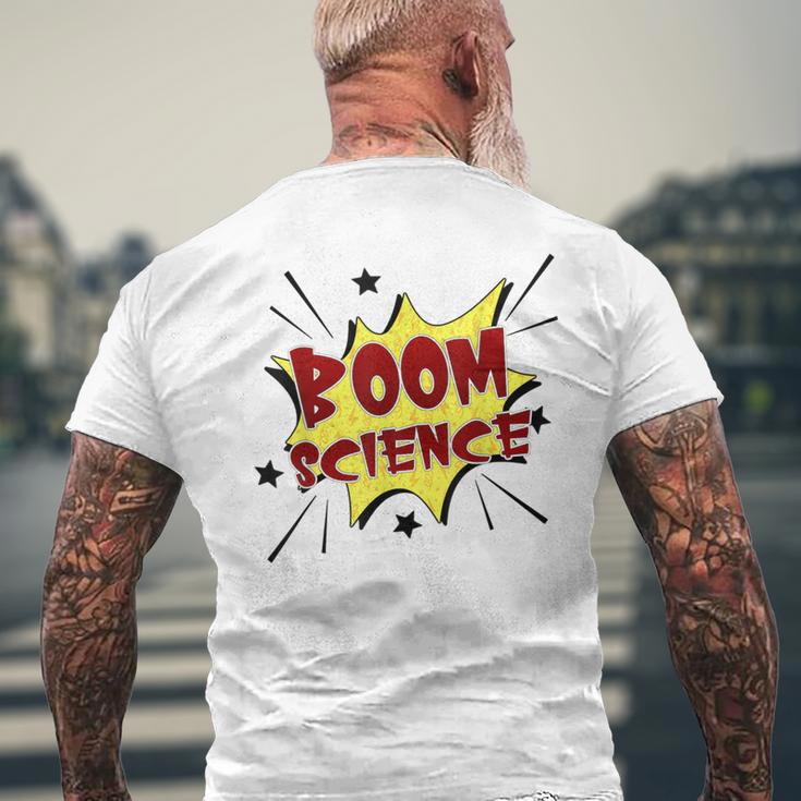 Boom Science Comic Book Style Men's Back Print T-Shirt - Monsterry