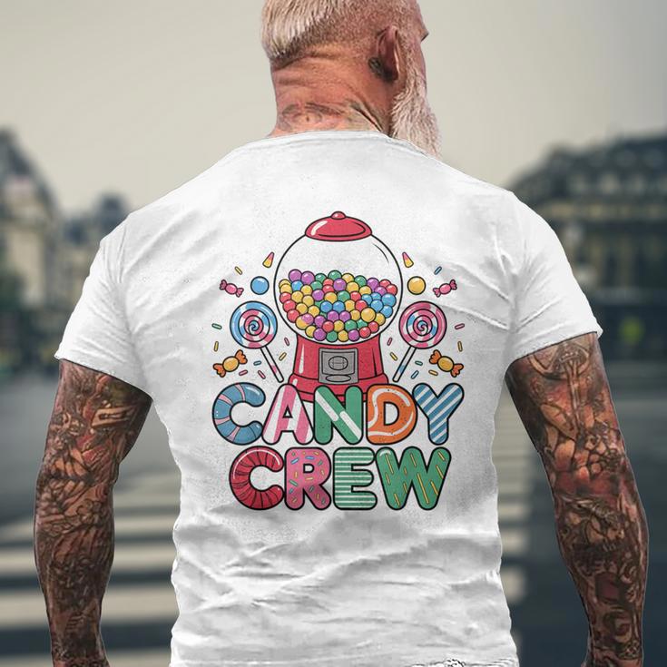 Candy Crew Colourful Candy Land Fun Candy Squad T-Shirt mit Rückendruck Geschenke für alte Männer