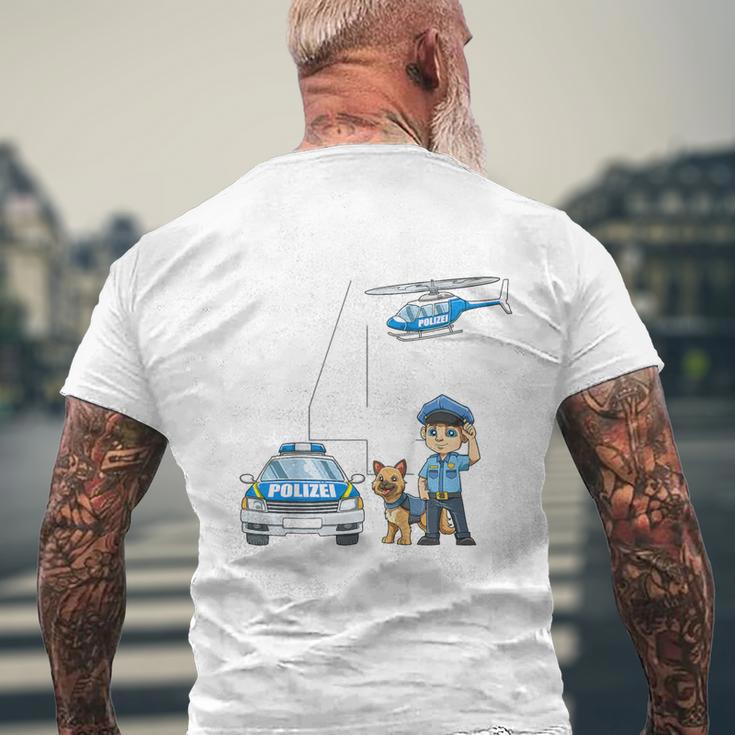 Children's 4Th Birthday Police Boy 4 Years T-Shirt mit Rückendruck Geschenke für alte Männer