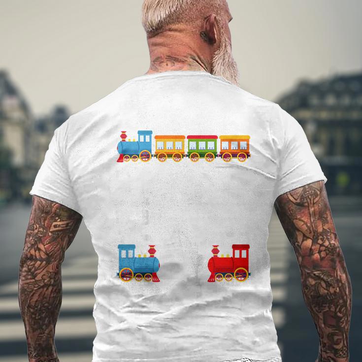 Children's 4Th Birthday Train 4 Years Boys T-Shirt mit Rückendruck Geschenke für alte Männer