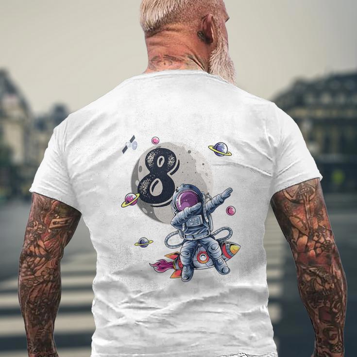 Children's Astronaut 8Th Birthday Boys 8 Years Space Astronomy T-Shirt mit Rückendruck Geschenke für alte Männer