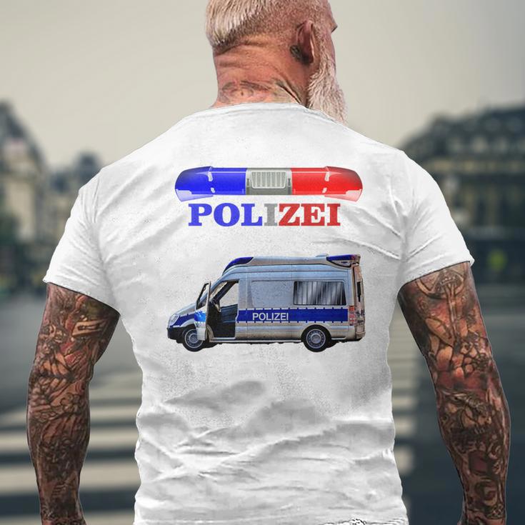 Children's Cool Police Motif With Car T-Shirt mit Rückendruck Geschenke für alte Männer