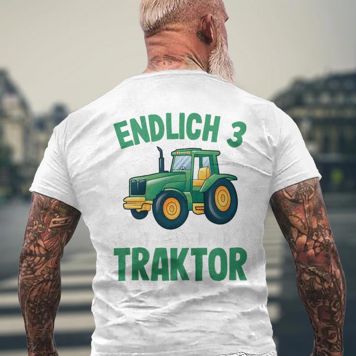 Children's Tractor Boys 3 Years 3Rd Birthday Boys Tractor T-Shirt mit Rückendruck Geschenke für alte Männer