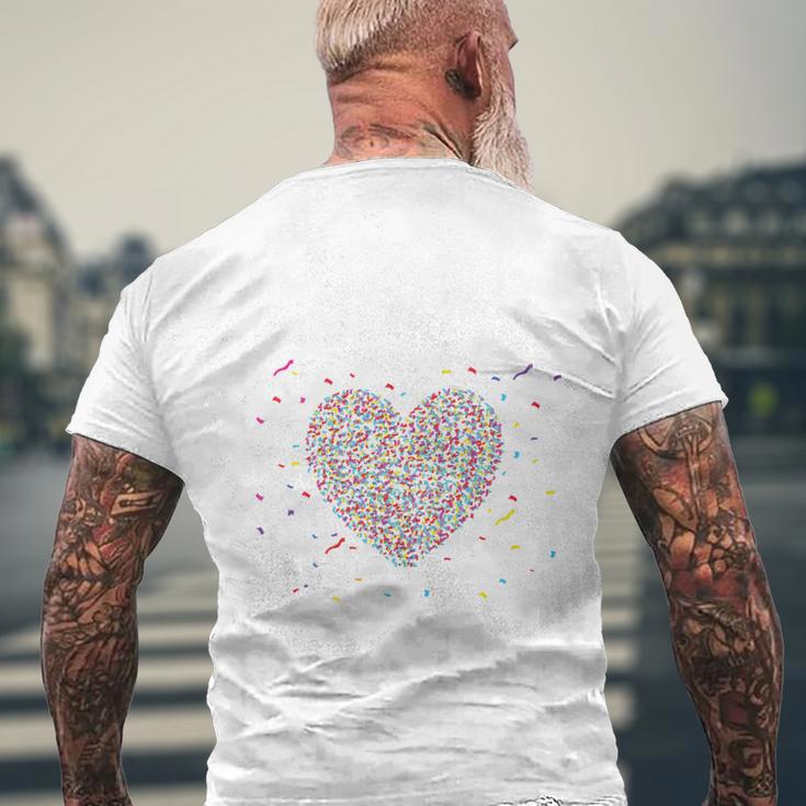 Confetti In The Heart Fancy Dress Carnival Confetti Costume Outfit T-Shirt mit Rückendruck Geschenke für alte Männer