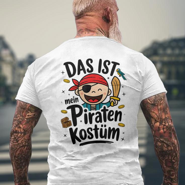 Das Ist Mein Piraten Kostü Das Ist Mein Blue T-Shirt mit Rückendruck Geschenke für alte Männer