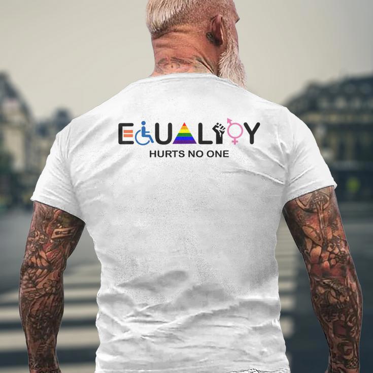 Equality Hurts No One Equal Rights Men's T-shirt Back Print | Mazezy