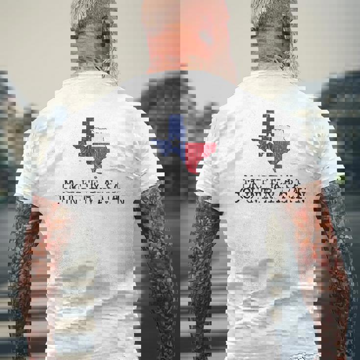 Faites Du Texas Un Pays À Nouveau Graphisme Amusant Noir Idée Cadeau T-shirt imprimé au dos Cadeaux pour les vieillards