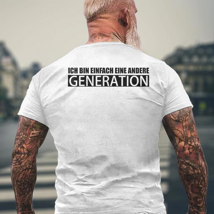 I Am Another Generation Gray T-Shirt mit Rückendruck Geschenke für alte Männer