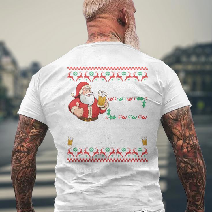 Hoho Hol Mir Mal Ein Bier- Christmas Long-Sleeved T-Shirt mit Rückendruck Geschenke für alte Männer