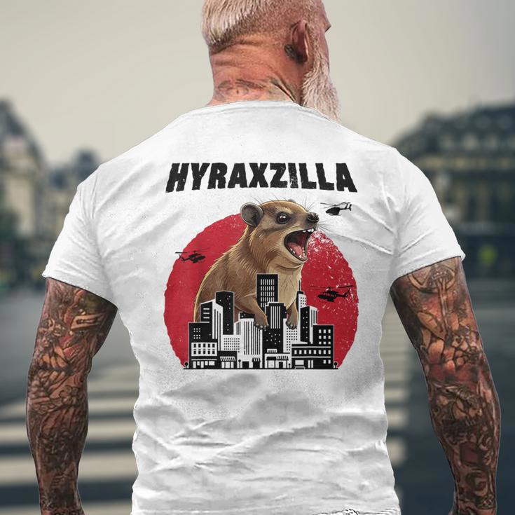 Hyraxzilla Rock Hyrax Lover Awawa Angry Marmot Gray T-Shirt mit Rückendruck Geschenke für alte Männer