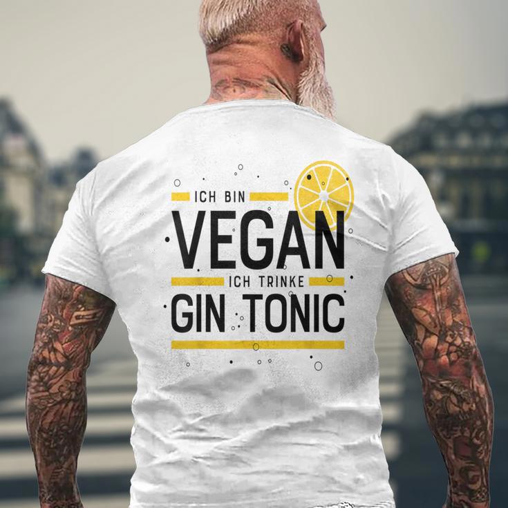 Ich Binegan Ich Trinke Gin Tonic X Lecker Gin T-Shirt mit Rückendruck Geschenke für alte Männer