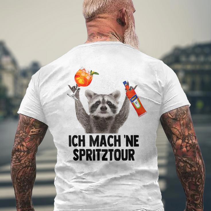 Ich Mach Ne Spritztour X Waschbär Meme Racoon X Pedro Spritz T-Shirt mit Rückendruck Geschenke für alte Männer