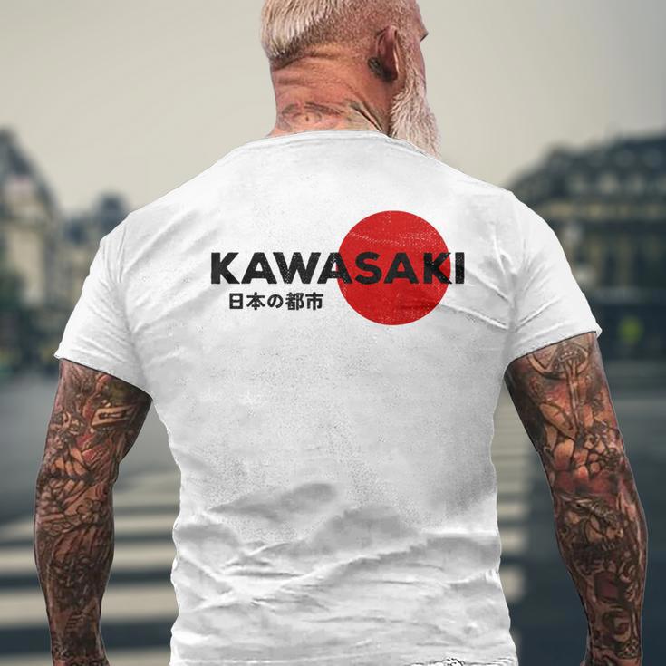 Kawasaki City 80S Retro 90S Japanese Aesthetic Kawasaki T-Shirt mit Rückendruck Geschenke für alte Männer