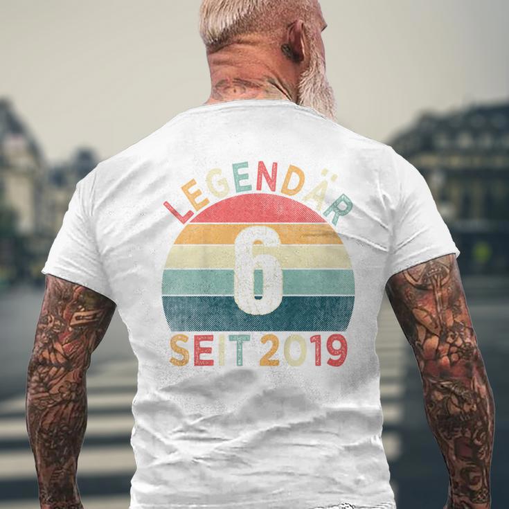 Kinder 6 Geburtstag Legendär Seit 2019 Jahrgang 6 Jahre Alt T-Shirt mit Rückendruck Geschenke für alte Männer