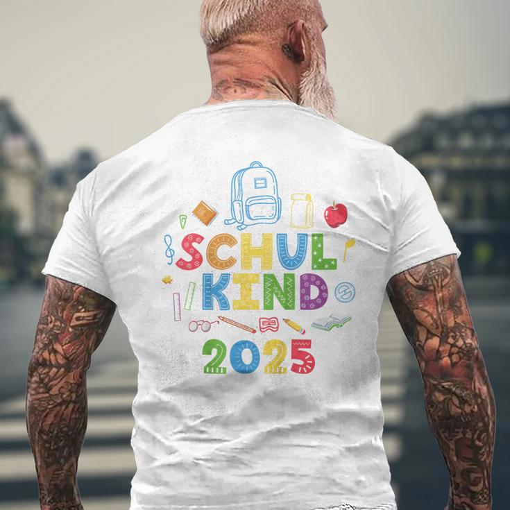 Kinder Einschulung 2025 Schulkind 2025 T-Shirt mit Rückendruck Geschenke für alte Männer