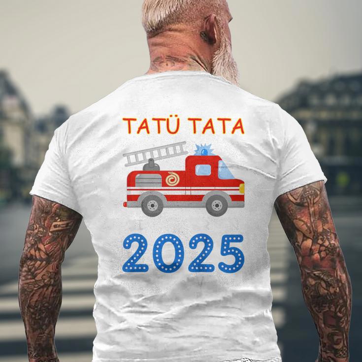 Kinder Feuerwehr Kindergarten 2025 Ich Komme Tatü Tata Kiga Kita T-Shirt mit Rückendruck Geschenke für alte Männer