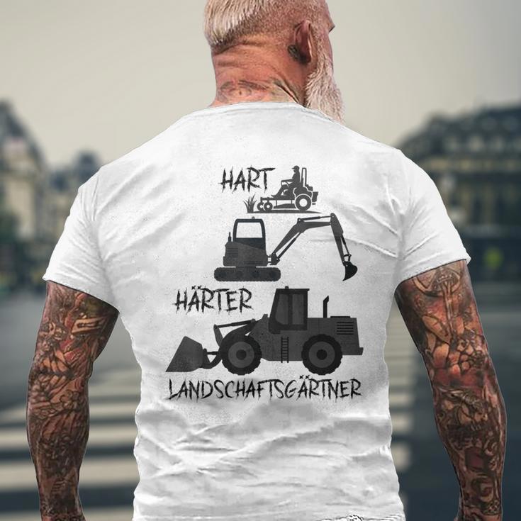 Landscape Gardener Hard Saying Gardener Garden T-Shirt mit Rückendruck Geschenke für alte Männer