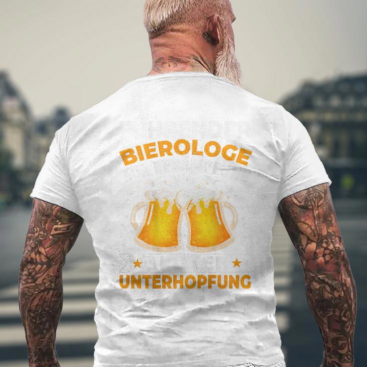 Leader Bierologist For Fighting Acute Underhoping T-Shirt mit Rückendruck Geschenke für alte Männer