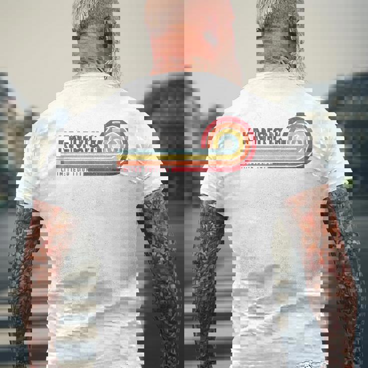 I Love Kendrick Personalizado Retro Sunset Primer Nombre Camiseta Hombre Estampado Espalda Regalos para ancianos