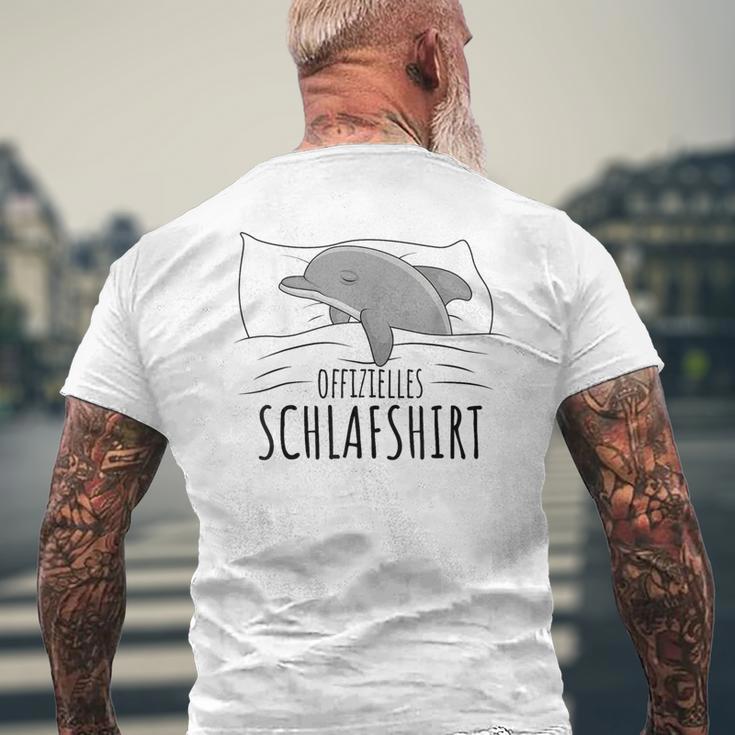 Official Dolphin Pyjamas Sleep T-Shirt mit Rückendruck Geschenke für alte Männer