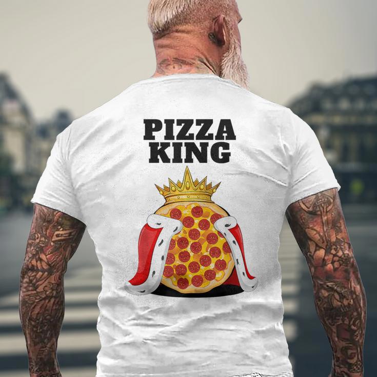 Pizza King Pizza Lovers T-Shirt mit Rückendruck Geschenke für alte Männer